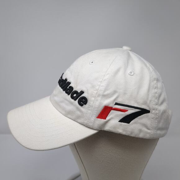 TaylorMade Pink Stuff Slideback Baseball Cap White One Size Adjustable 6 Panel - Picture 3 of 9